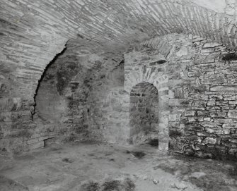 Basement, vaulted kitchen, view from South East.