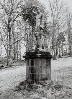 General view of statue from North West.