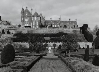 View of house from formal garden to South.