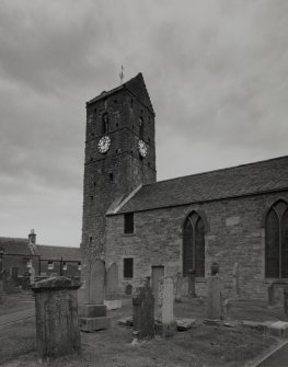 View of W tower from S from graveyard