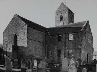 Dunning, St. Serf's Parish Church.
General view of Church from North-East, showing East gable wall.