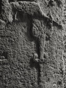 Dunkeld, Dunkeld Cathedral, Cross-slab.
Detail of back.