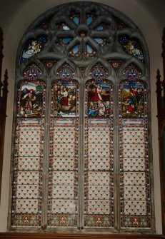 Detail of South stained glass window