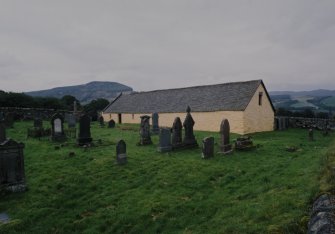 General view from graveyard to SE