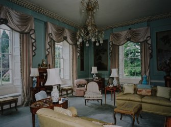 Interior. View of ground floor drawing room from NE