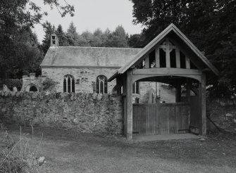 View from SW  showing church and lytch gate