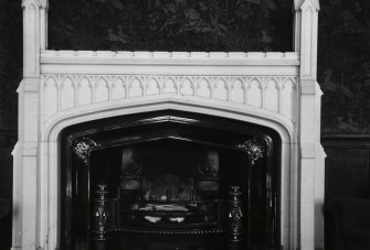 Kinfauns Castle, interior.
View of drawing room fireplace.