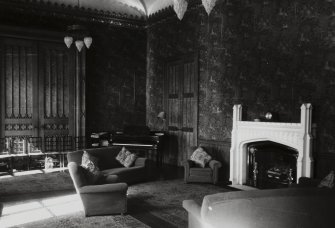 Kinfauns Castle, interior.
View of drawing room.