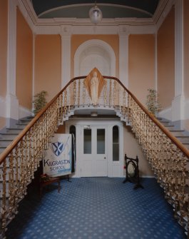 Kilgraston House, interior.
View of entrance hall from South.