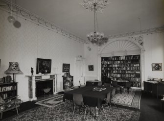 Kilgraston House, interior.
View of first floor library from South-West.