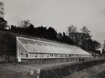 Kilgraston House, Walled Garden.
General view of glass houses from South-West.