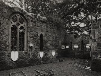 Kilgraston House, Burial Ground.
General view of ruined church and burial ground from South.