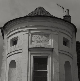 Kinross, 109-113 High Street, Old County Buildings.
Detail of Robert Adam 1771 commemorative plaque.