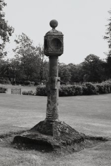 Keithick House, Sundial.
General view of sundial from North-West.