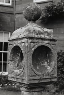 Keithick House, Sundial.
Detail of sundial.