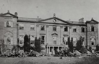 Kilgraston House.
General view from South after fire.