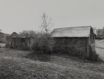Lynedoch Cottage, outbuildings.
General view from North-West of rear of barn/byre.
