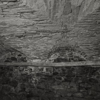Lynedoch Cottage, outbuildings, interior.
Detail of groin vaulting in cart house.