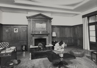 Lawers House, interior.
General view of study from South.
