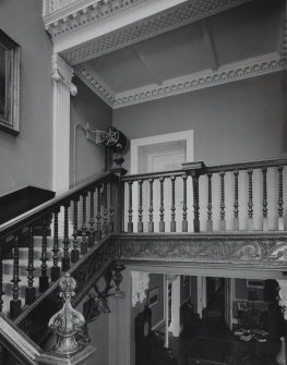 Lawers House, interior.
General view of main stair first floor landing.