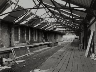 Perth, Glover Street Works, Messrs. Dewar Distillery, interior.
General view of North-West corner of interior from North-West.