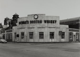 Perth, Glover Street Works, Messrs. Dewar Distillery.
View of loading bay from North.