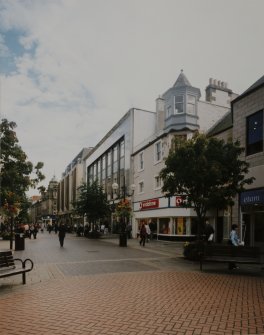 View from W from within the pedestrian area.