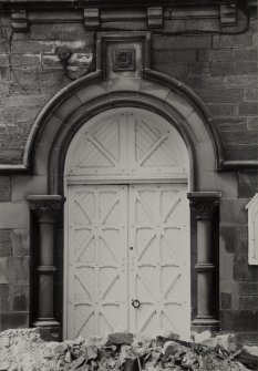 Perth, Tay Street, Baptist Church.
Detail of North central entrance.