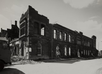 Perth, Tay Street, Baptist Church.
View from NNE during demolition.