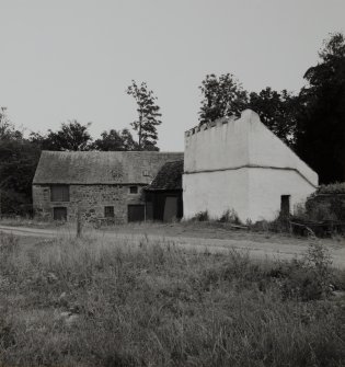 View of mill and dovecot from West.