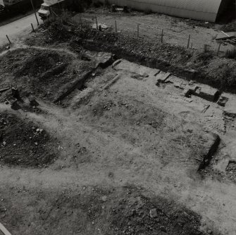 Perth, Whitefriars Street, Carmelite Friary Excavation.
High level view of excavation, view 10.