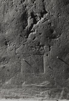 Detail of markings on grave-slab