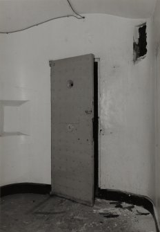 D Block, Ground floor, detail of specimen cell and door