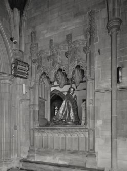 Interior. View of monument to Bishop Wilkinson