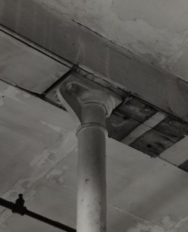 Interior.
Detail of column head beneath second floor.