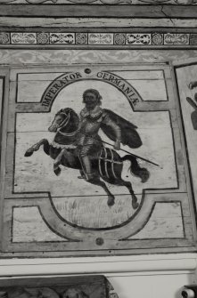 Interior.
Detail of painted ceiling, Imperator Germaniae.