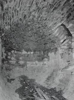 Interior.  View from N showing ashlar and rubble linings