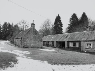 View of cottages from E