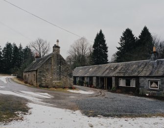 View of cottages from E