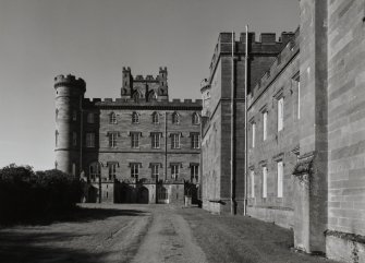 Taymouth Castle.  View of main block and East range from East
