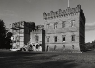 Taymouth Castle.  West range, view from West.