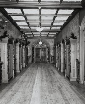 Taymouth Castle.  1st. floor, Gallery, view fom West.