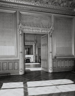 Taymouth Castle.  1st. floor, Chinese drawing-room, view of West doorway leading to ante-room.