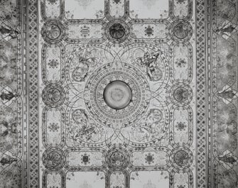 Taymouth Castle.  1st. floor, Chinese drawing-room, plan view of central section of ceiling.