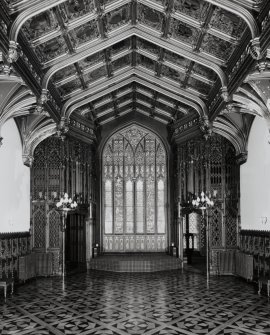 Taymouth Castle.  1st. floor, Banner hall, view from North.