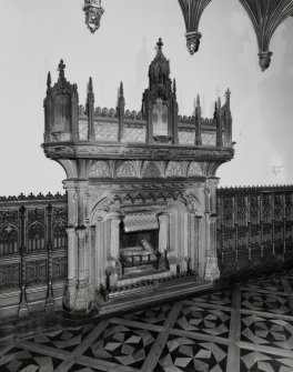 Taymouth Castle.  1st. floor, Banner hall, view of fireplace.