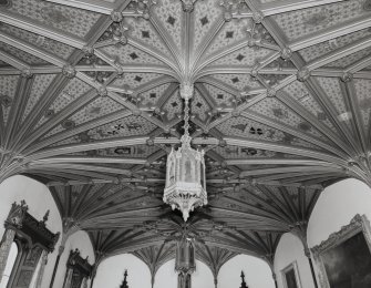 Taymouth Castle.  1st. floor, Dining-room, view of ceiling from West.