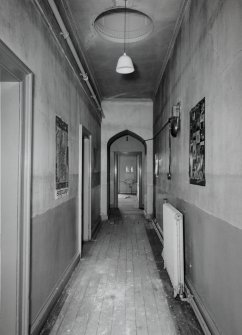 Interior. View of top floor corridor