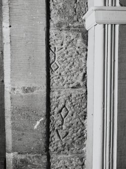 Lethendy Tower.
Details of masons' marks.
