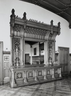 Taymouth Castle.  1st. floor, Breakfast room, view of dresser on South wall.